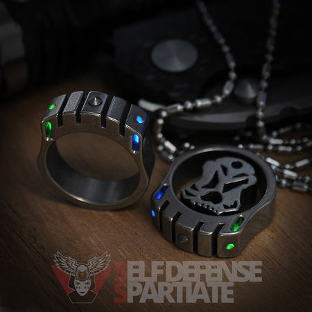 Bague de combat noir Elite