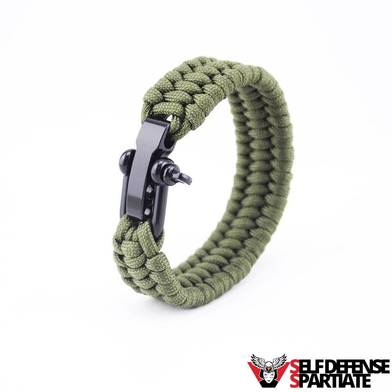 Bracelet Paracorde Suisse Kaki Cobra