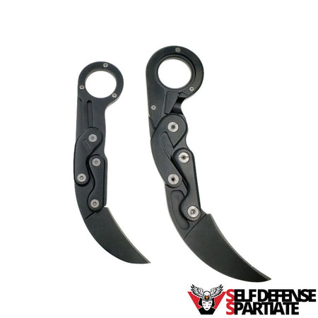couteau karambit raptor obsidienne self defense spartiate