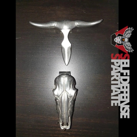 Porte cle couteau self defense crane de taureau