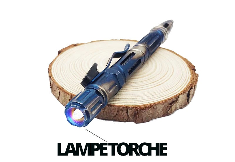 stylo tactique self defense future lampe
